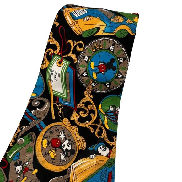 Disney Mickey Unlimited Clock Silk Tie - Picture 2 of 7